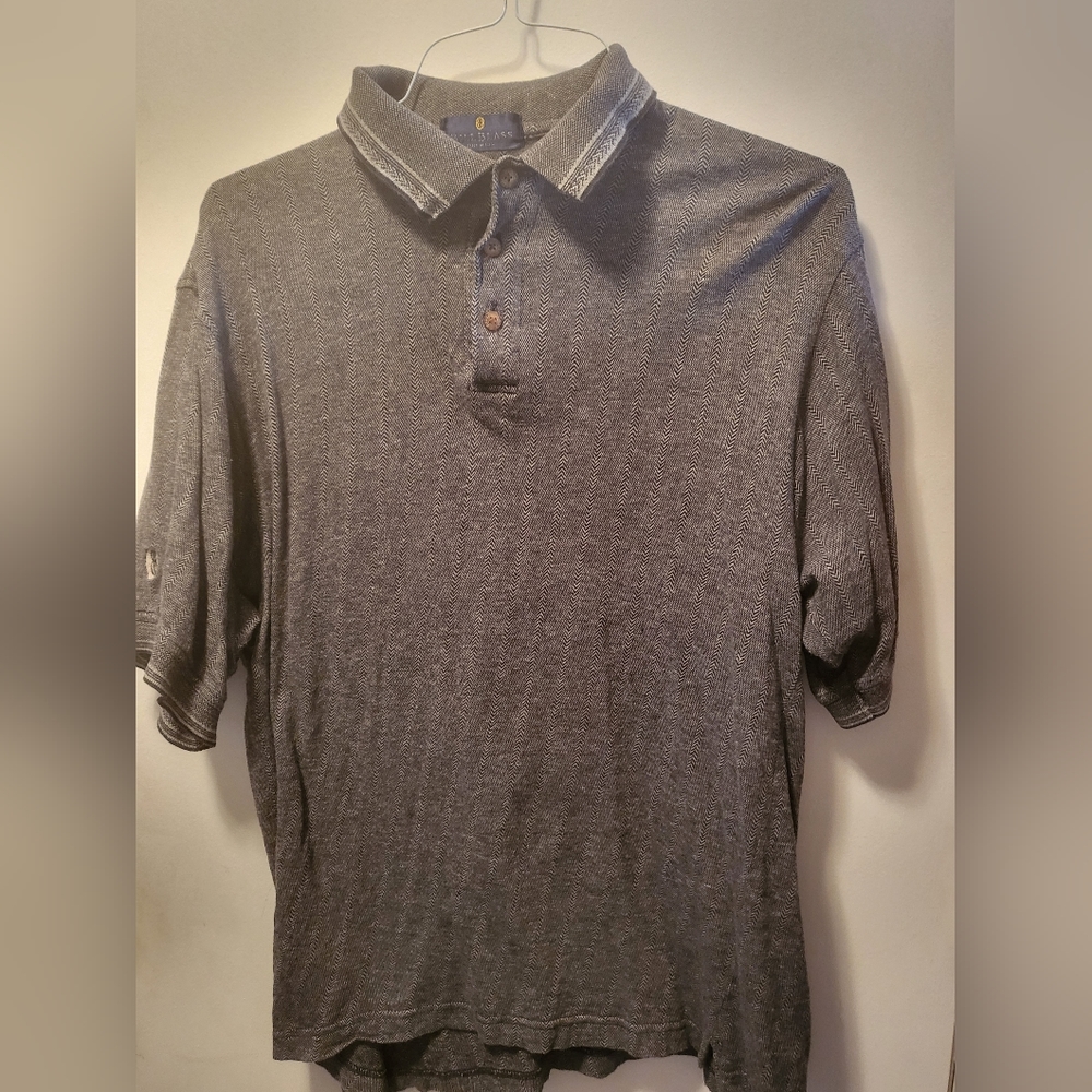 Bill Blass Gray Polo L